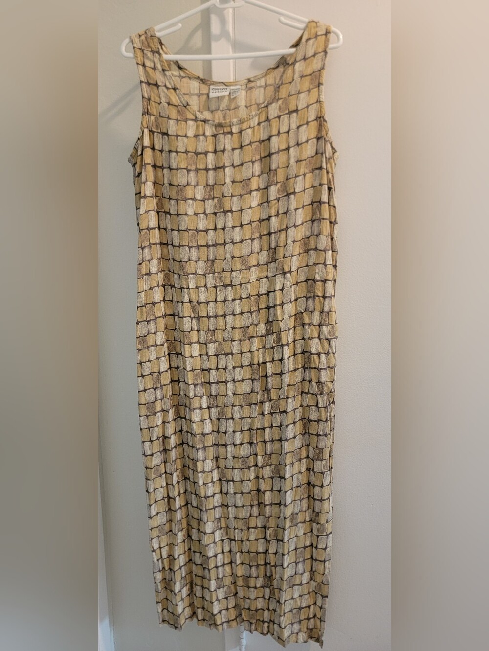 Woven Tile-Print Cover-up Dress from Chicos S2